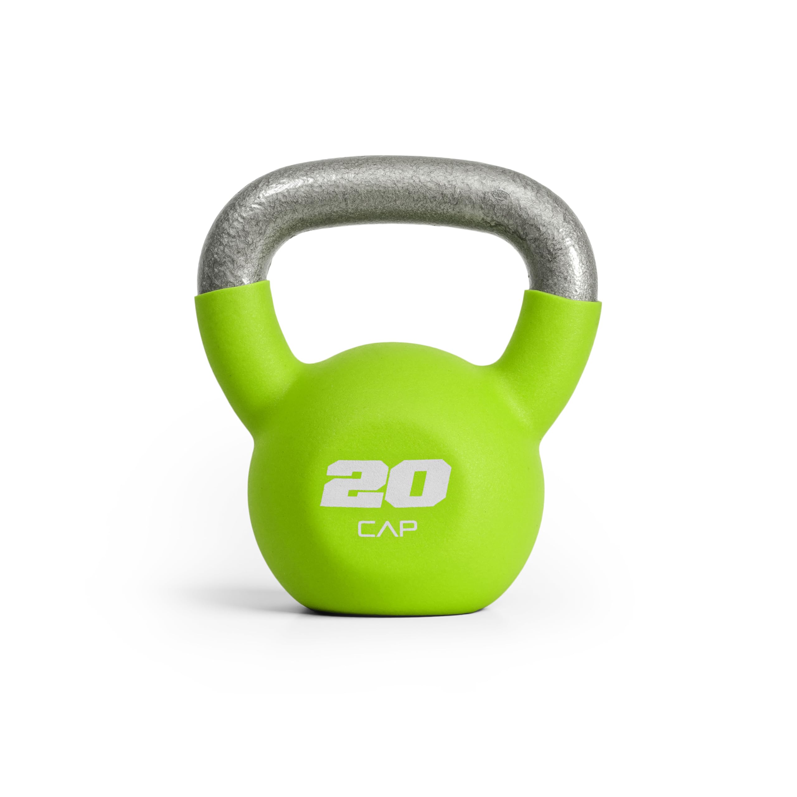Photo 1 of ***DAMAGE*** CAP Barbell 20 LB Neoprene Coated Cast Iron Kettlebell - Green