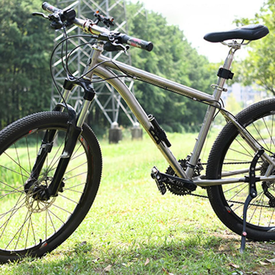 Mini inflador portátil de bicicleta para carretera con manguera flexible 4