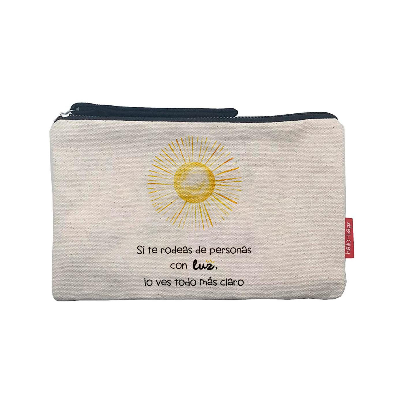 hello-bags Women's B-002-siterodeas Toiletry Bag/Handbag, Ecru, Medium