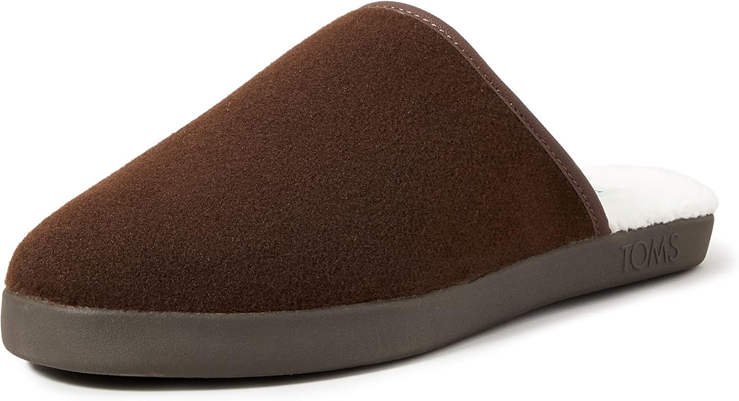 Toms Men's Slipper, Chocolate Brown Repreve Two Tone Felt (00), 8.5