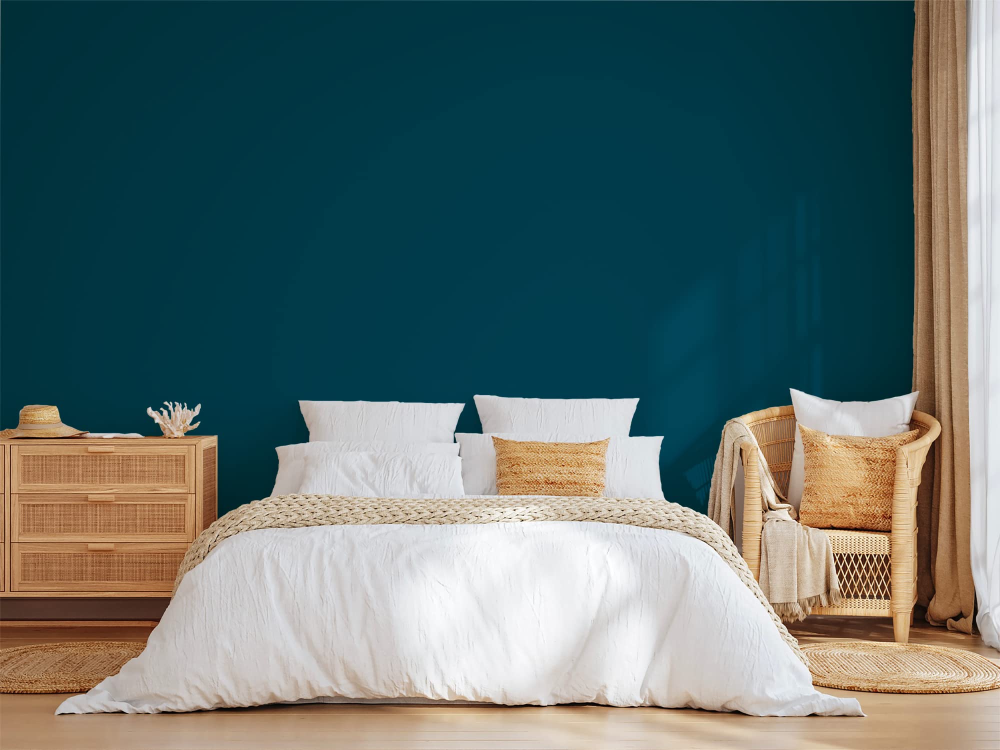 Farba akrylowa o wyglądzie satyny Aqua Deco - 2,5 l / 25m², Kaczka niebieska