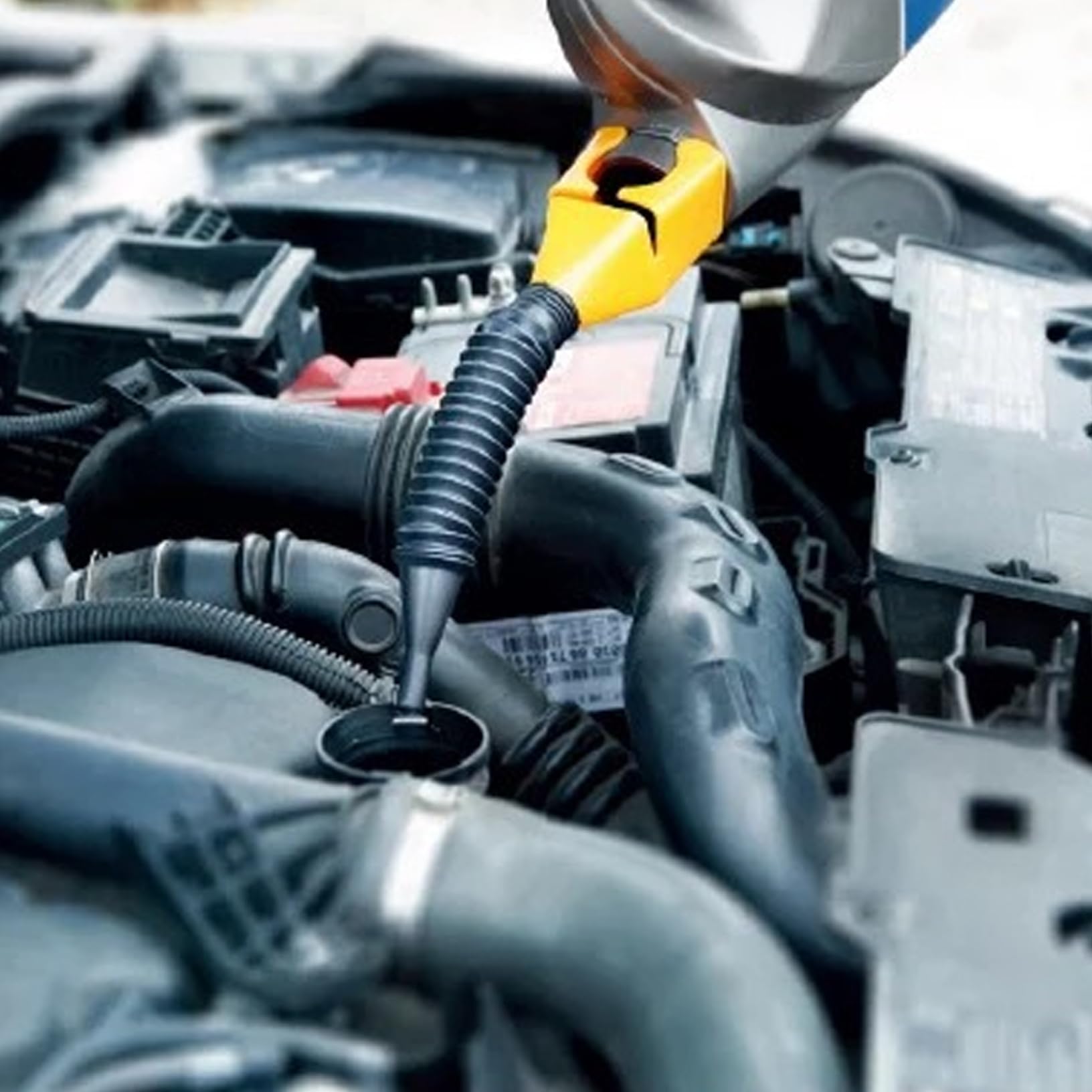 Flexible Draining Tool Snap Funnel Universal Small Oil Funnel Plastic Clasp Funnel Multi-Functional Funnels for Automotive 5Pcs Small Funnel Fuel Funnel Draining Tool Snap Funnel Plastic Funnel