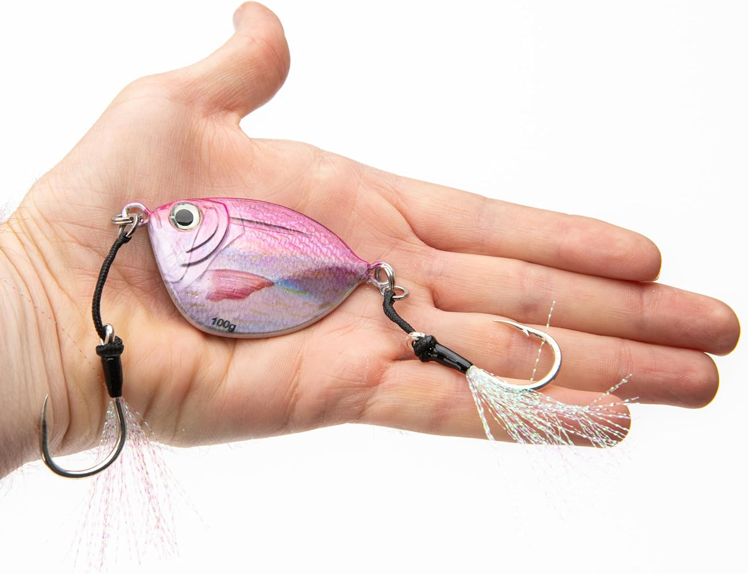 Imposter Jig, Vermillion Snapper Pattern, Slow Pitch Fishing Lure, Inshore and Offshore Fish