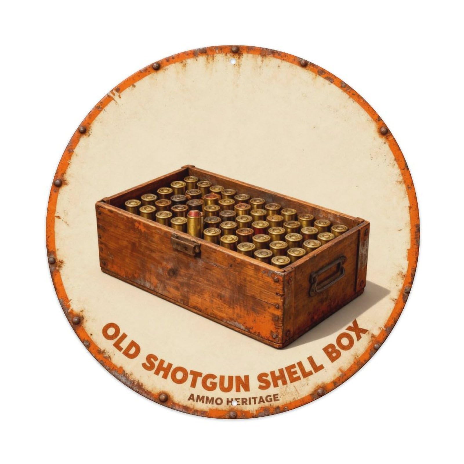 AMMO HERITAGE Metal Tin Sign Plaque