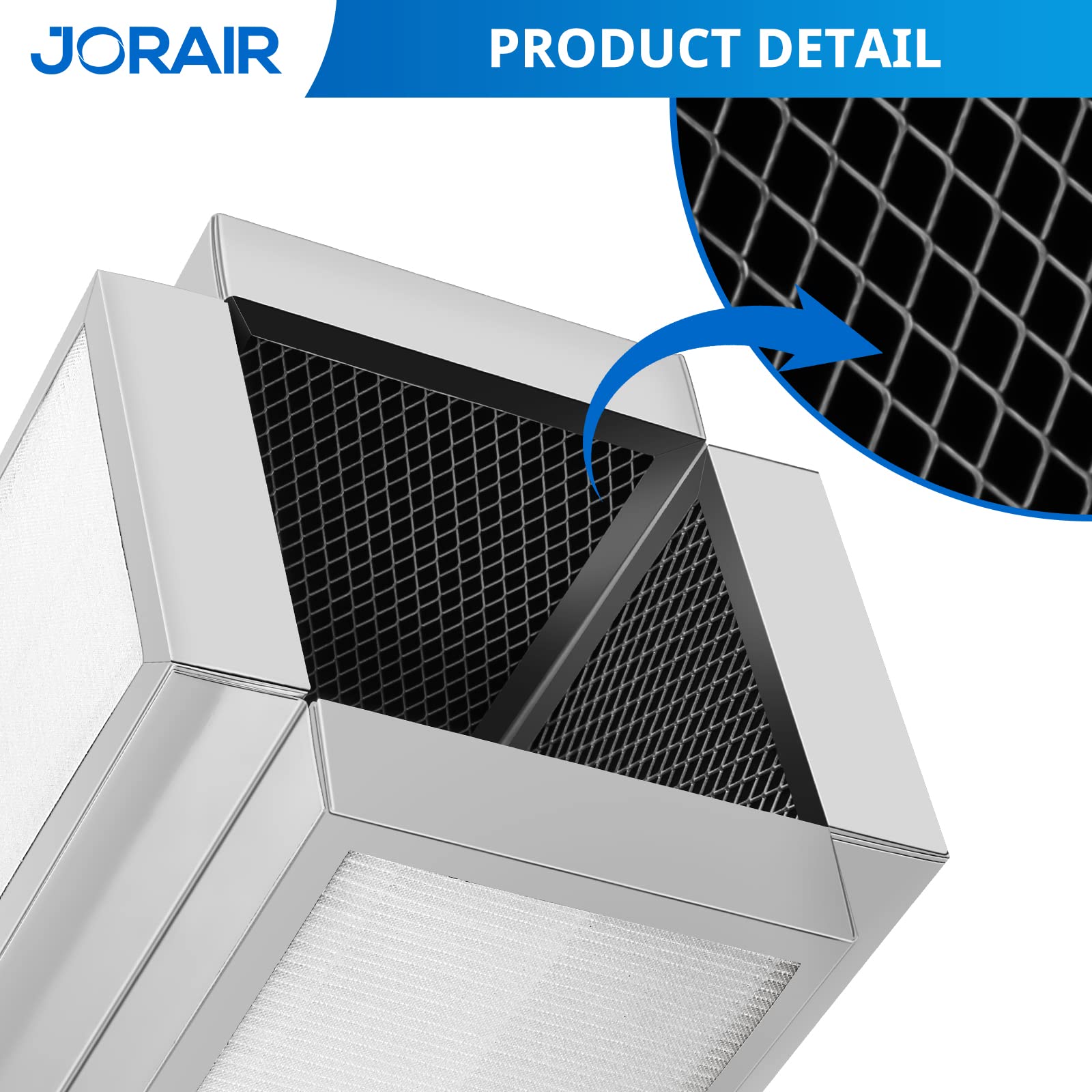 50 Replacement Filter H13 True HEPA Compatible with Air Purifier 3 in 1 Filtration Contains Pre-Filter, H13 True HEPA and Activated Carbon Layer, 2 Pack