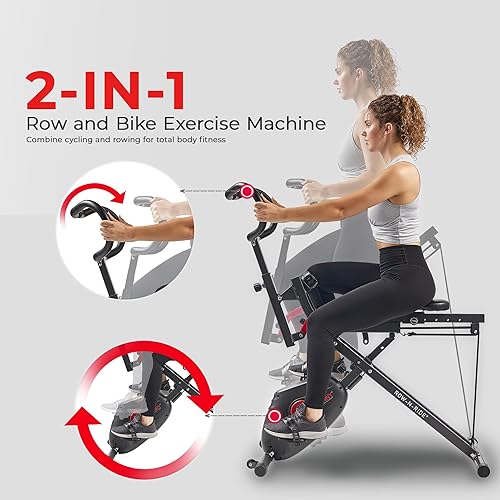 Miniatura 10 de Sunny Health  Fitness Row-N-Ride PRO SF-A020052 - Entrenador de asistencia para sentadillas