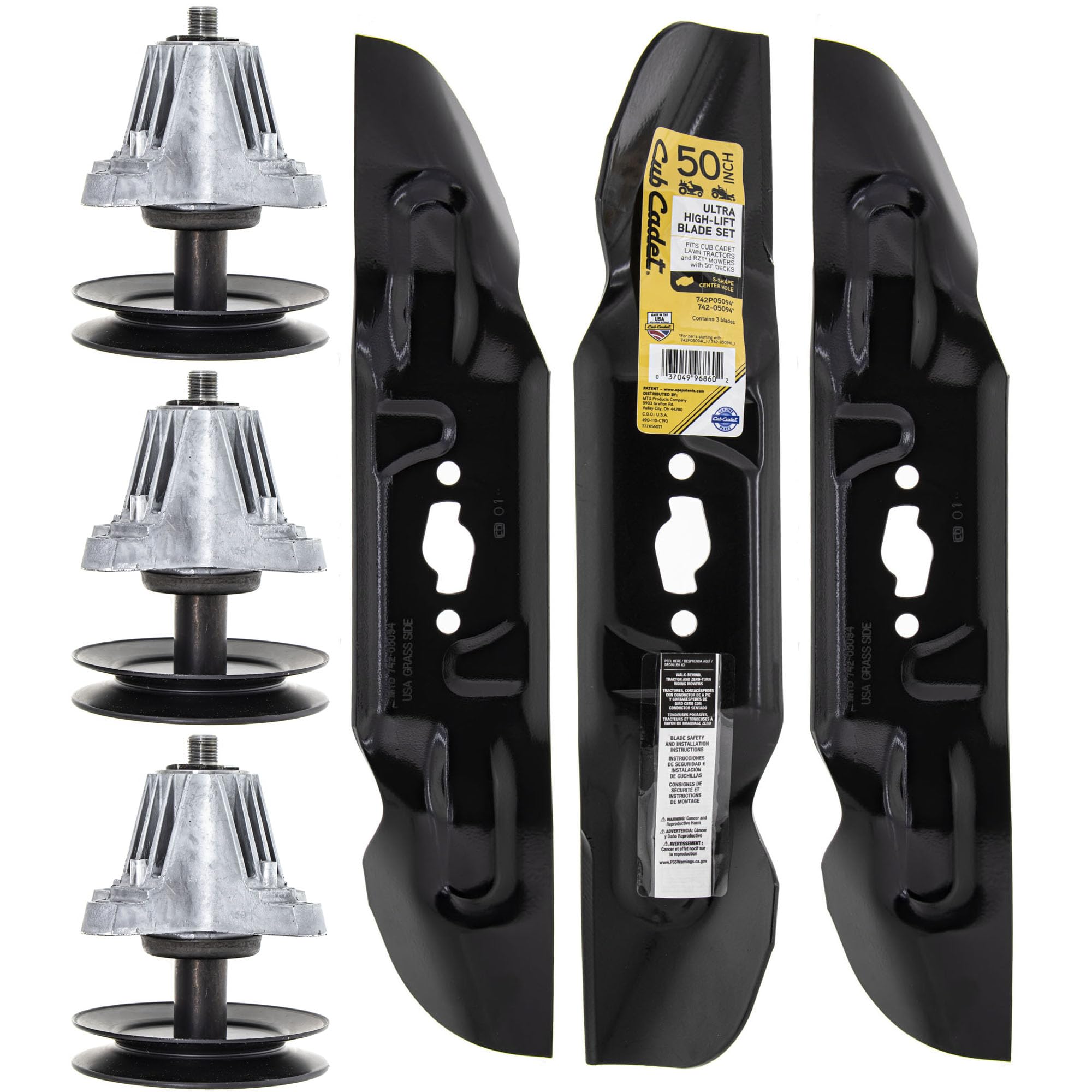 Amazon.com : CUB CADET Ultra High-Lift Blade & Spindle Kit