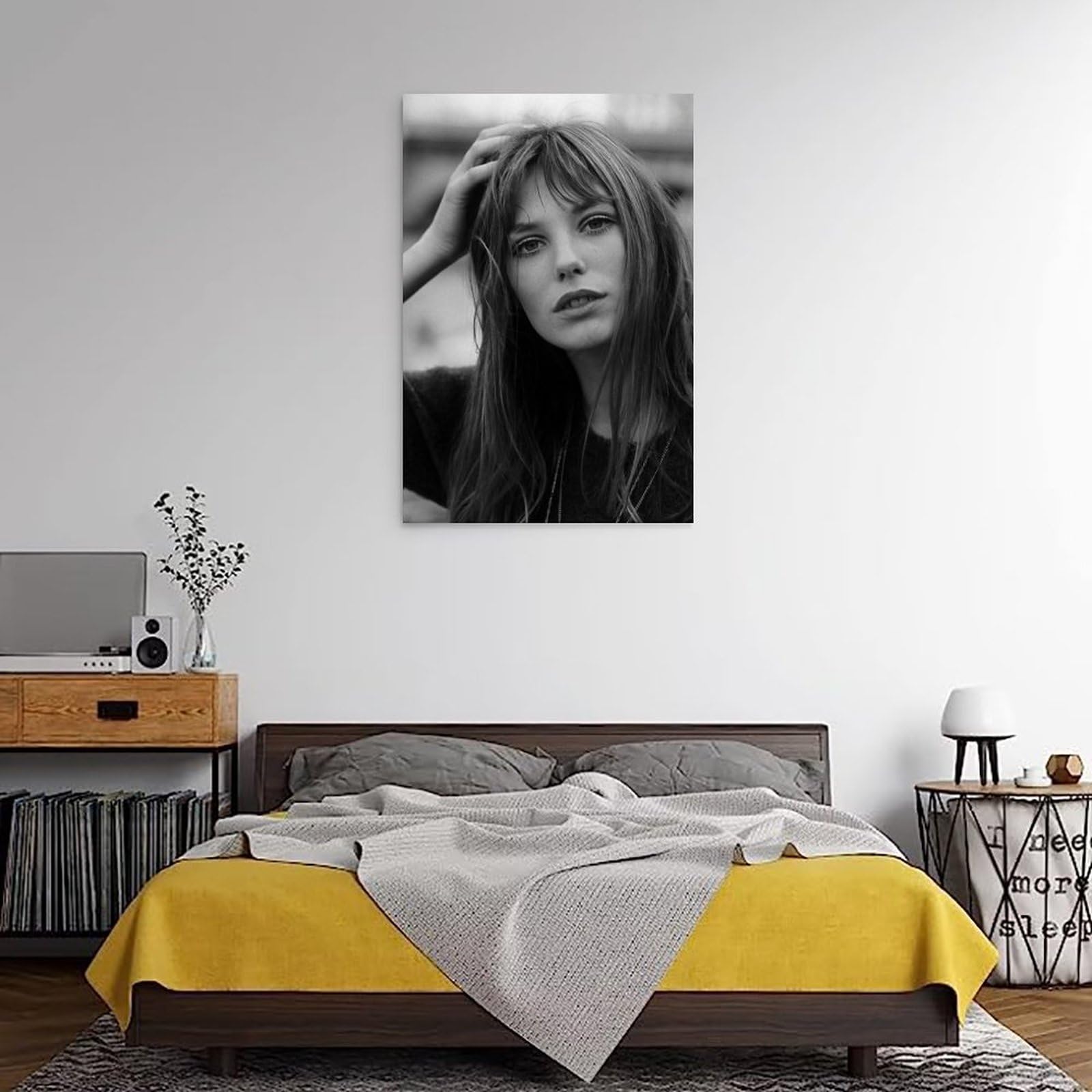 Jane Birkin Leinwand-Poster 30x30cm - Wanddekoration Für Wohnzimmer & Schlafzimmer