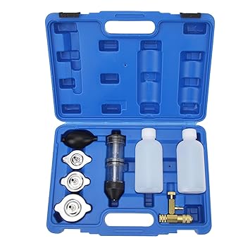 Head Gasket Leak Tester Kit, 8Pcs CO2 Cylinder Head Leakage Detector Combustion Testing Set with Carry Box, Cooling CO2 System Tester for Automotives