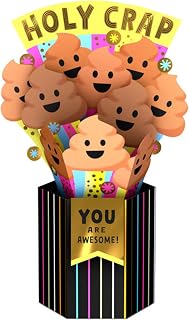 Hallmark Paper Wonder Shoebox Pop Up Card for Birthday, Congratulations (Holy Crap, You are Awesome)