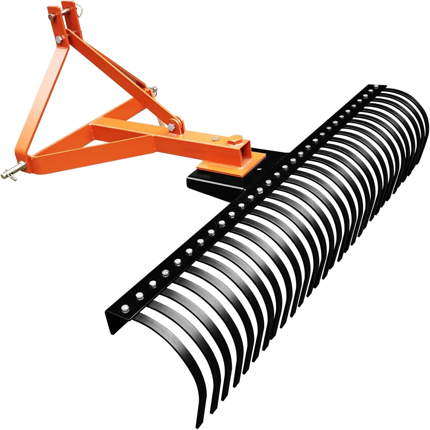 GarveeLife 5FT Landscape Rake for Tractor, 3 Point Rock