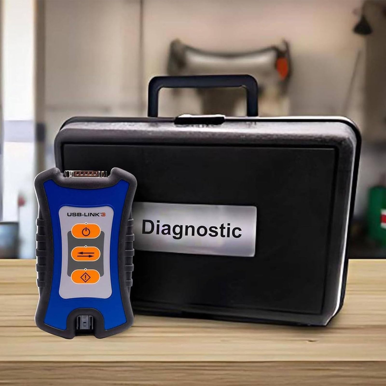 PixCy Nexiq USB Link 3 + Wireless Vehicle Interface,Diagnóstico Profesional para Motores Diésel y OBD-II,Información de Reparación Integrada,Escáner para Flotas de Camiones