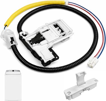 Washer Lid Lock Assembly W11307244 W10682535 & W10837741 Lid Strike Kit Replacement for Whirlpool Kenmore Maytag Amana Crosley W11253733 W10838613 WTW5000DW1 RTW4516FW2 WTW4816FW2 NTW4516FW3
