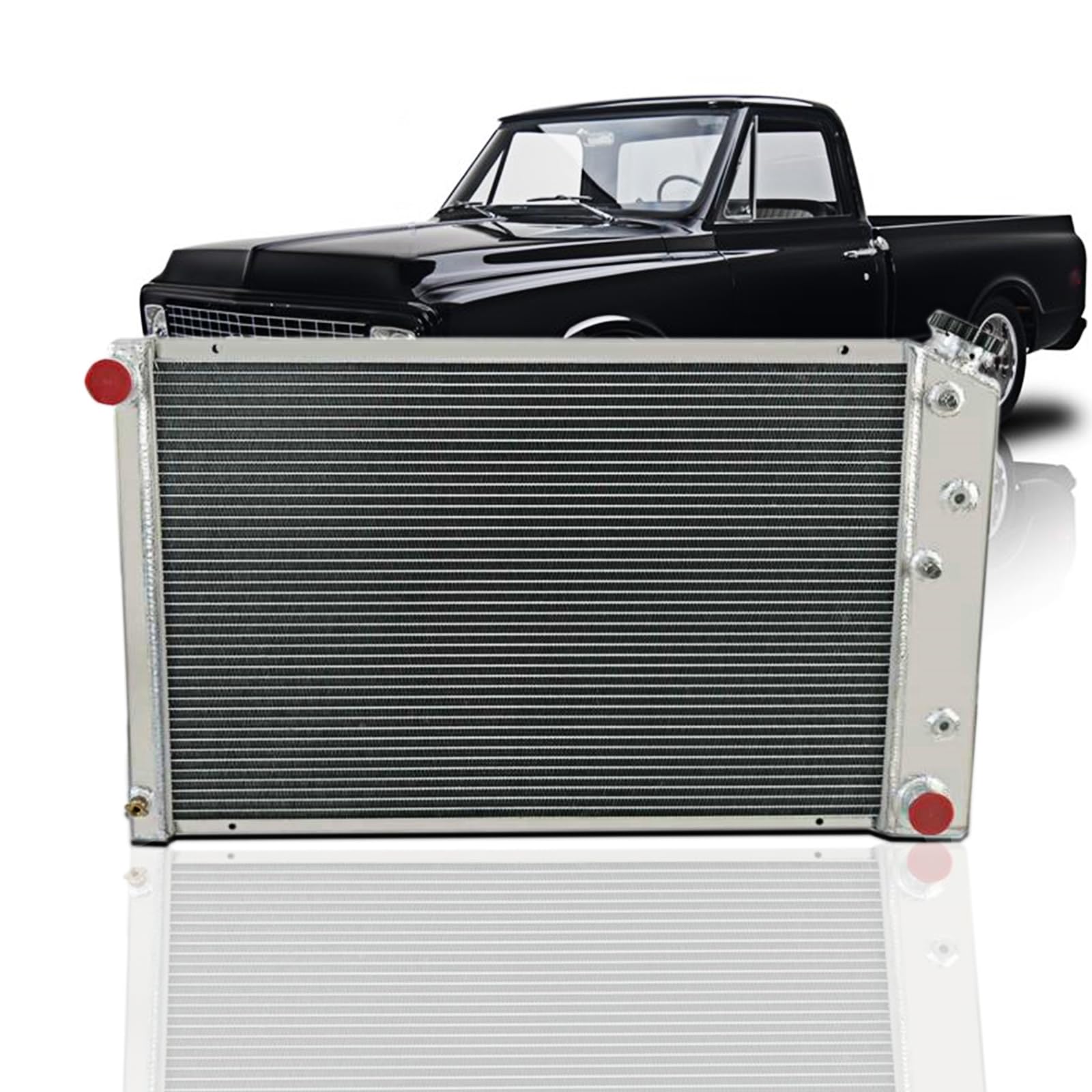 Photo 1 of Tepilauda 3 Rows Radiator for 1970-1987 Chevy Caprice Monte Carlo Camaro C/K/P/G 10 20 30 Suburban Pickup/1972-1980 GMC Jimmy C/K/G 15 25 35 1500 2500 3500 Aluminum Radiators 3 Row Core