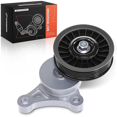 A-Premium Belt Tensioner Assembly with Pulley Compatible with Chevrolet Camaro 2010-2015 & Cadillac CTS 2009-2015 6.2L Petrol, Replace# 12628025, 12622273