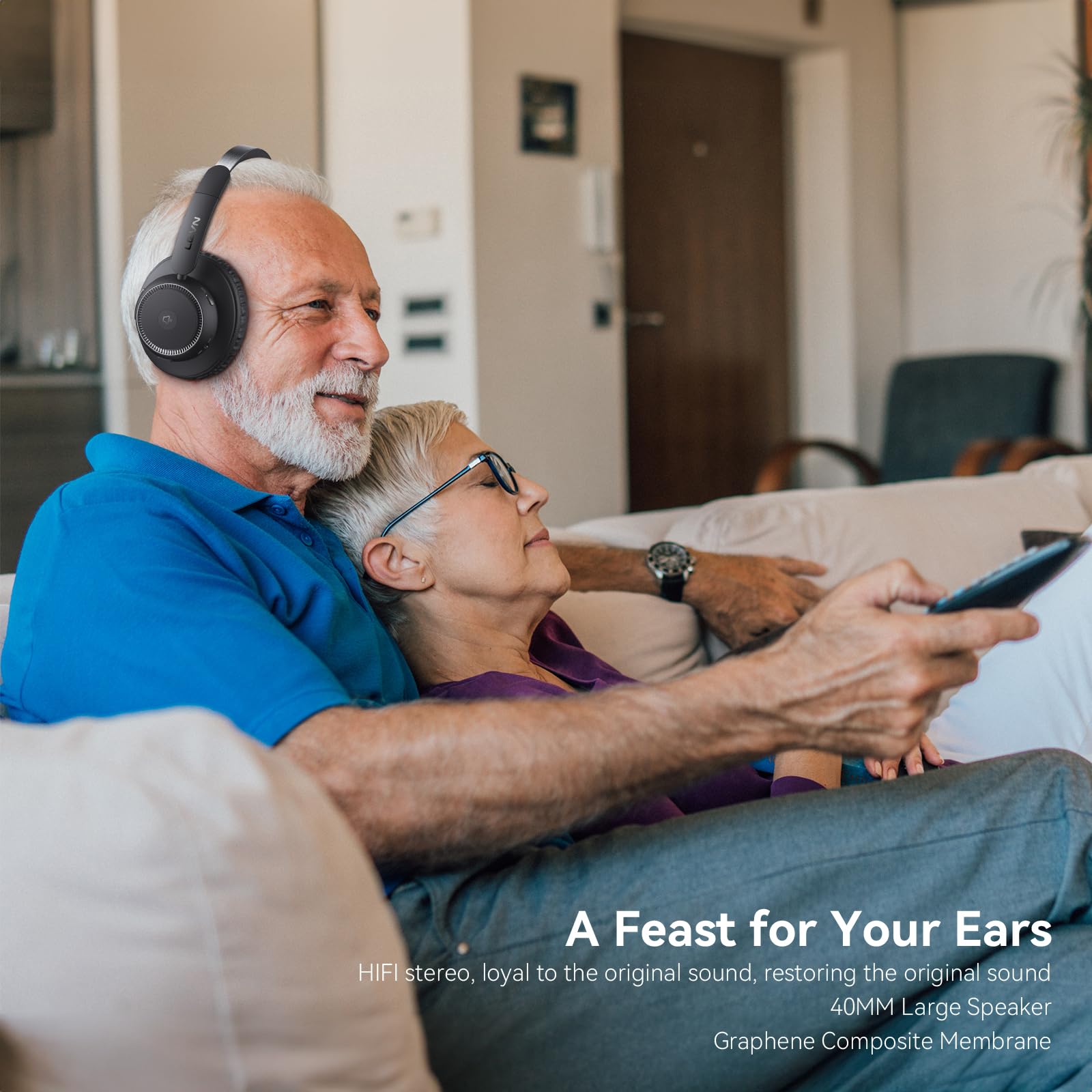 LEVN Wireless Headphones for TV Watching - Dettaglio