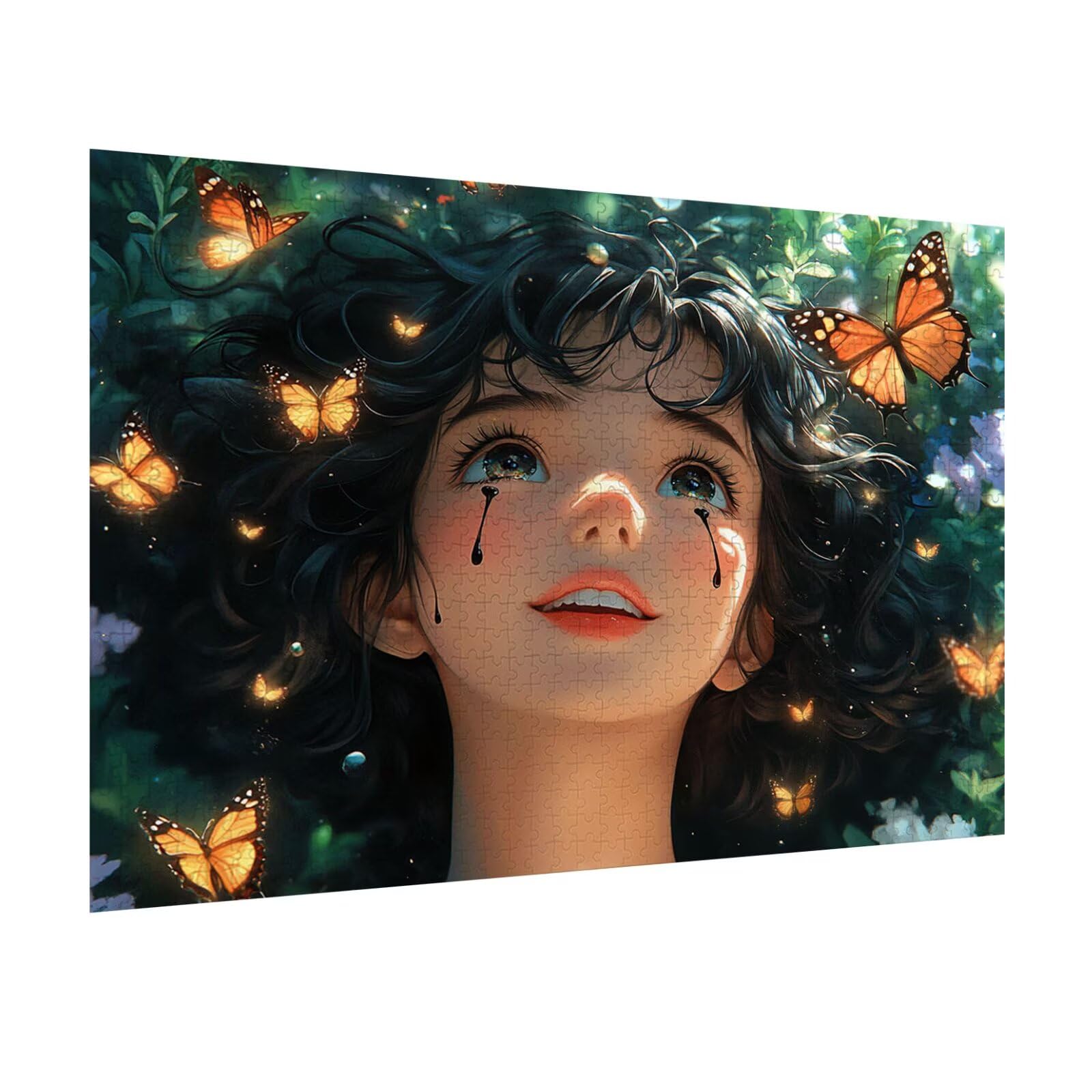 Puzzle 4000 Teile Mädchen Herausforderndes Klassische Puzzles, n-638 | Familienpuzzles, Entspannung Aktivitäten, Schwieriges Kunst Puzzle Schmetterling, Impossible Herausforderndes