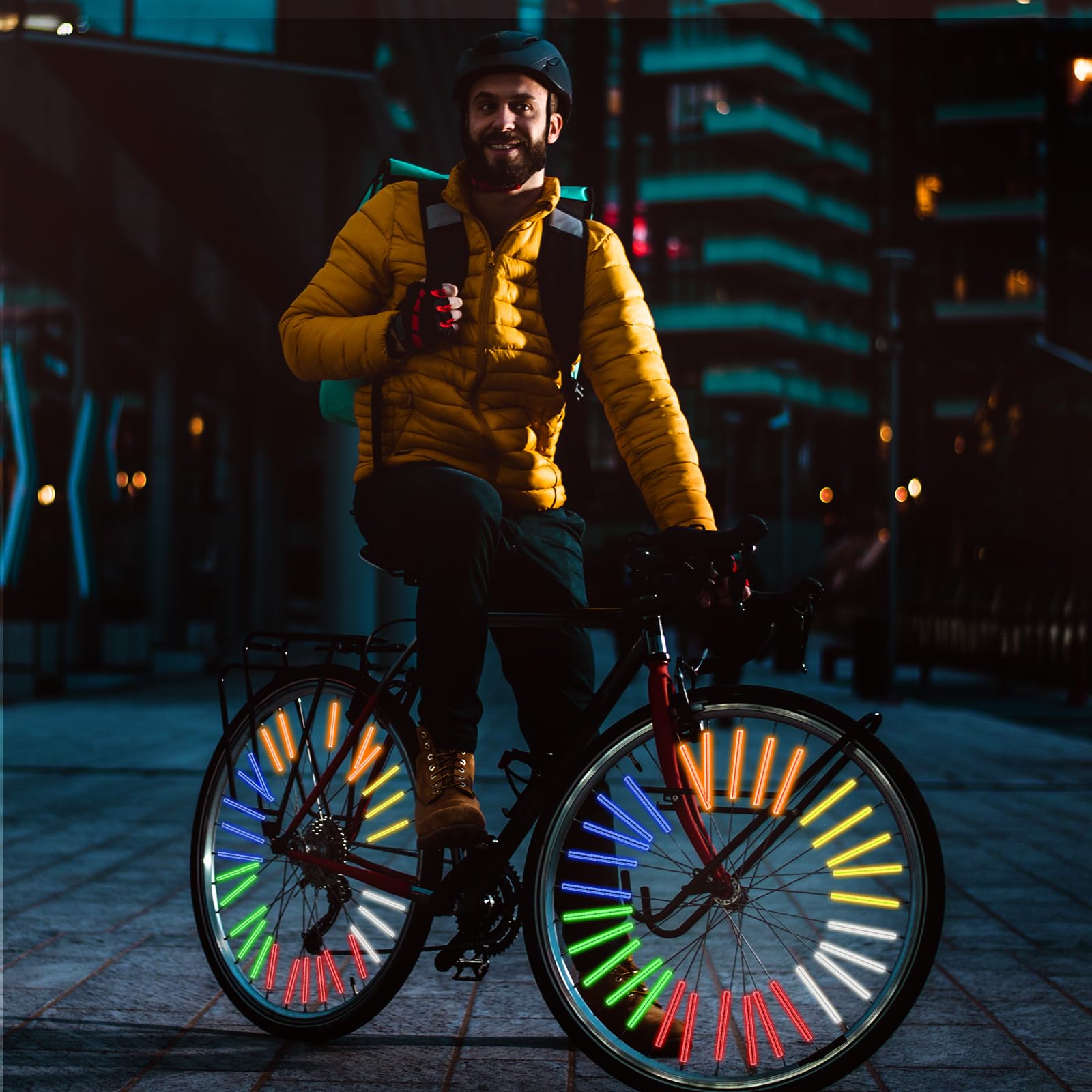 Réflecteurs À Rayons Vélo-Lot De 72 Réflecteurs Pour Une Visibilité À 360° Facile À Assembler