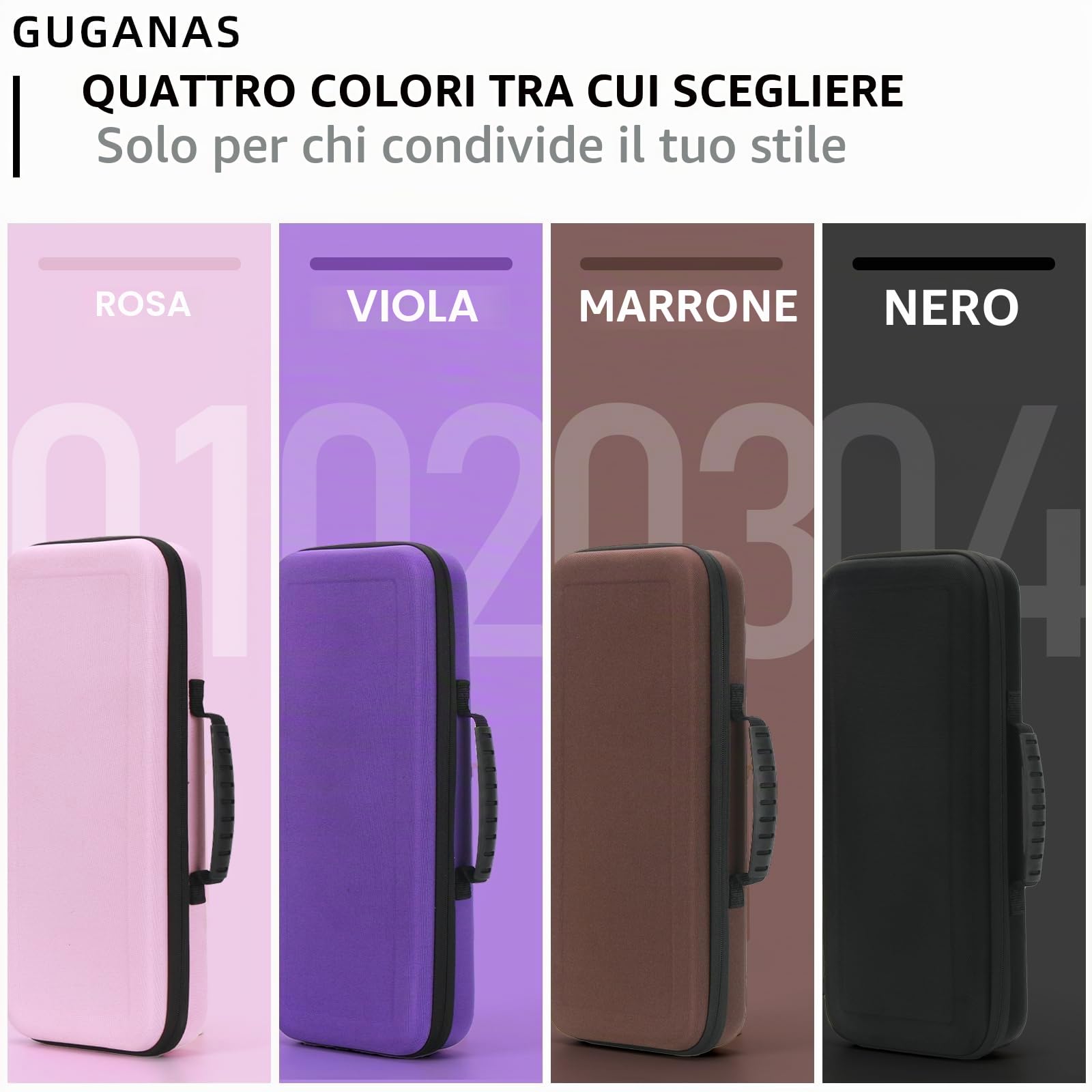Borsa da viaggio rigida per Dyson Airstraight HT01 piastra e alimentatore di rete, impermeabile, resistente agli urti, custodia portatile (viola)