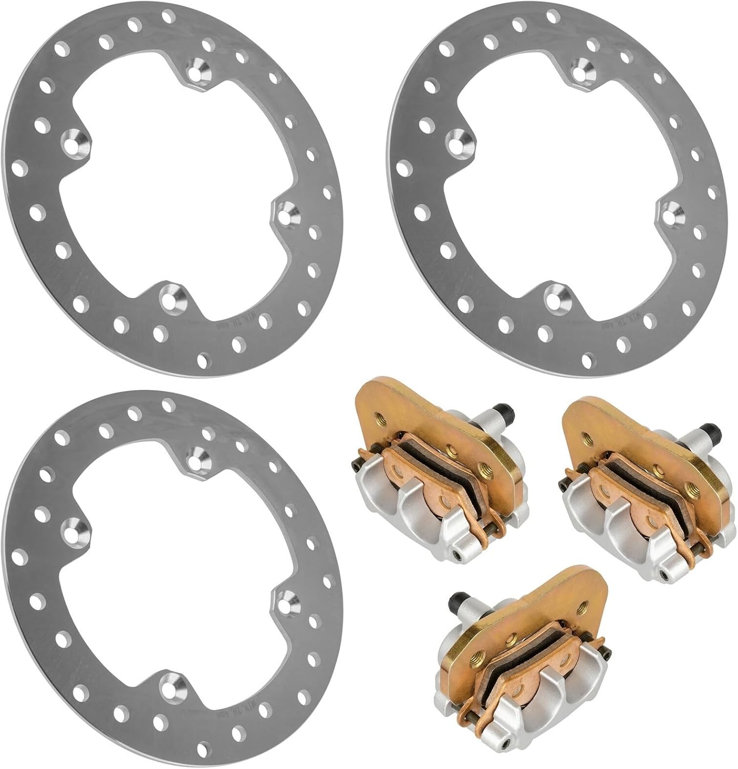 Powersports Replacement Parts for Front/Rear Brake Disc & Caliper Kit For Can-Am Outlander 850 XTP 2018-2022 Mod-C33C-61107