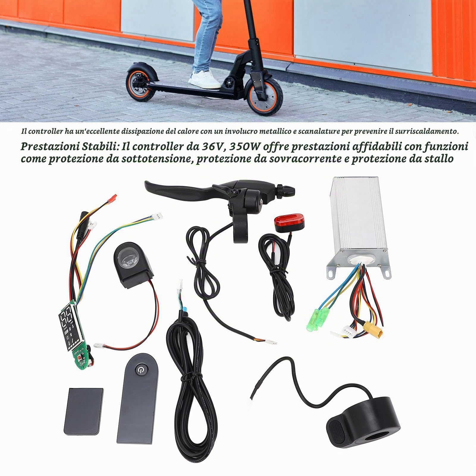 BuyWeek Kit Controller Scooter Elettrico Regolatore di velocità, 36V 350W in Lega di Alluminio per Xiaomi M365 PRO