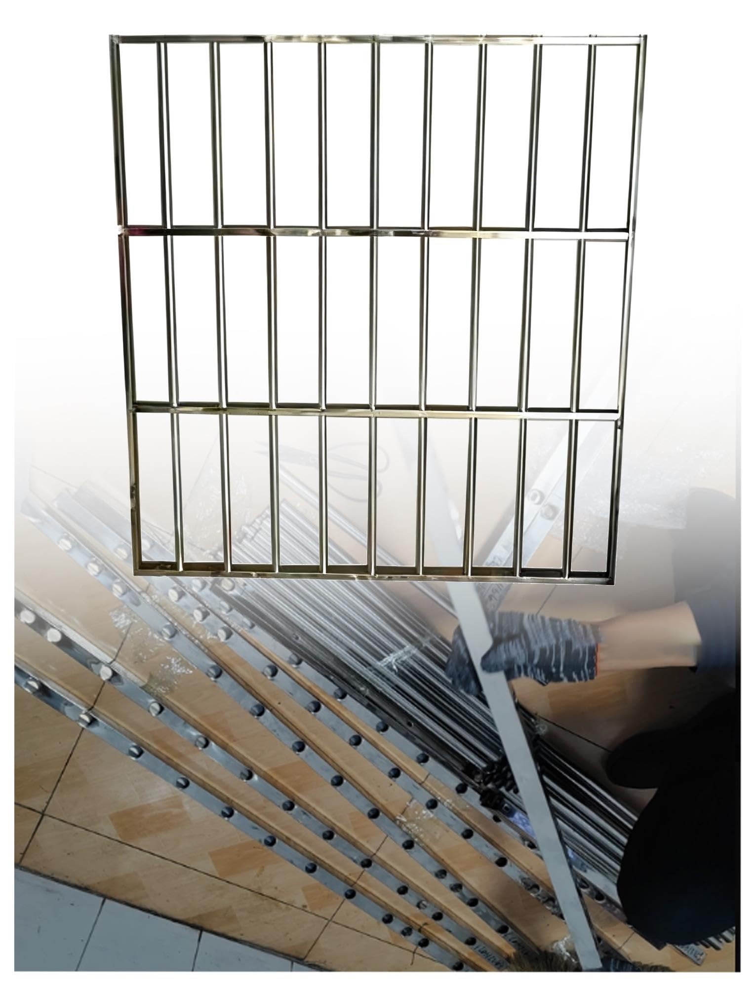 Barra finestra acciaio inox 201, griglia sicurezza antiscasso