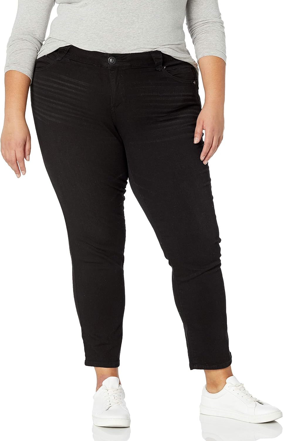 Democracy Womens Plus Size Ab Solution Straight Leg Jean
