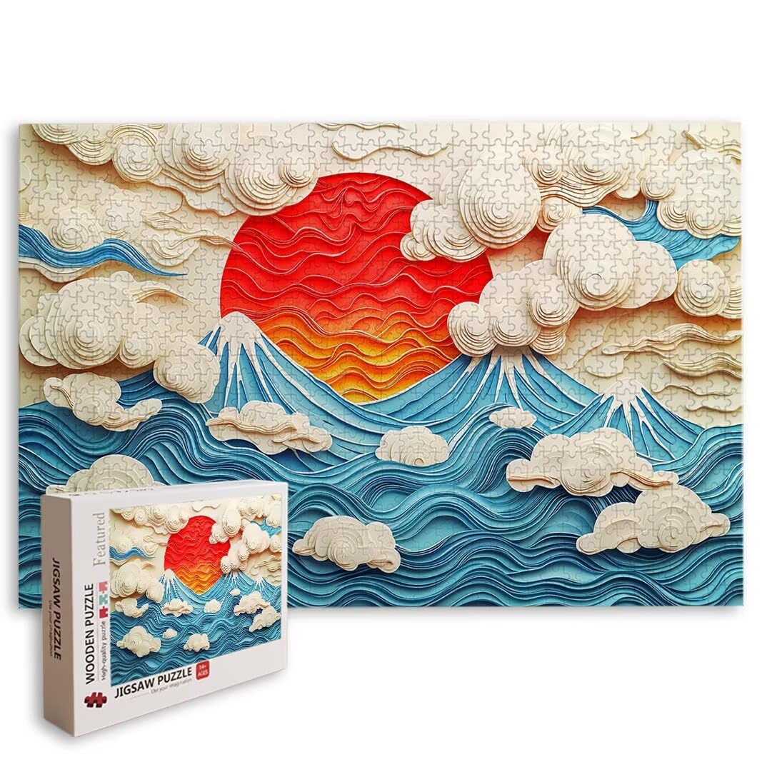 Puzzle Tramonto, Puzzle 1000 Pezzi Adulti per Decor, Regalo Donna -8424