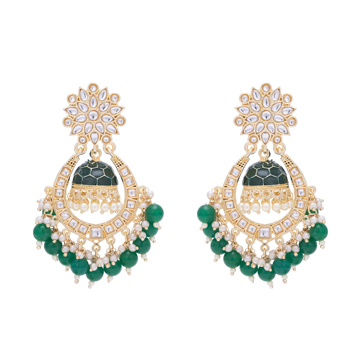 Sukkhi Glamorous Floral Gold Plated Earring For Women (E101286) (B0B4X32836) Amazon Price History, Amazon Price Tracker