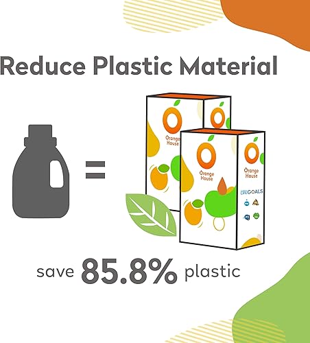 Miniatura 8 de ORANGE HOUSE Cápsulas de detergente para ropa, detergente natural a base de plantas con aceite de naranja  Hipoalergénico, libre y transparente, sin