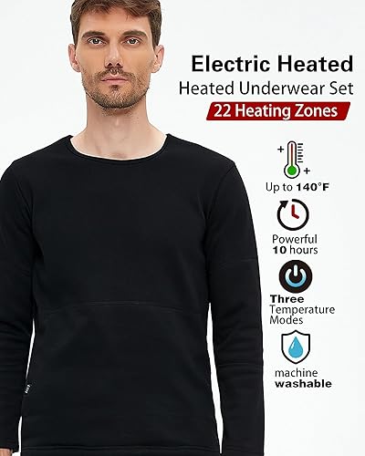 Miniatura 3 de Conjunto de ropa interior térmica eléctrica para mujer, 22 zonas de calefacción, calefacción eléctrica con USB, equipo de caza de invierno
