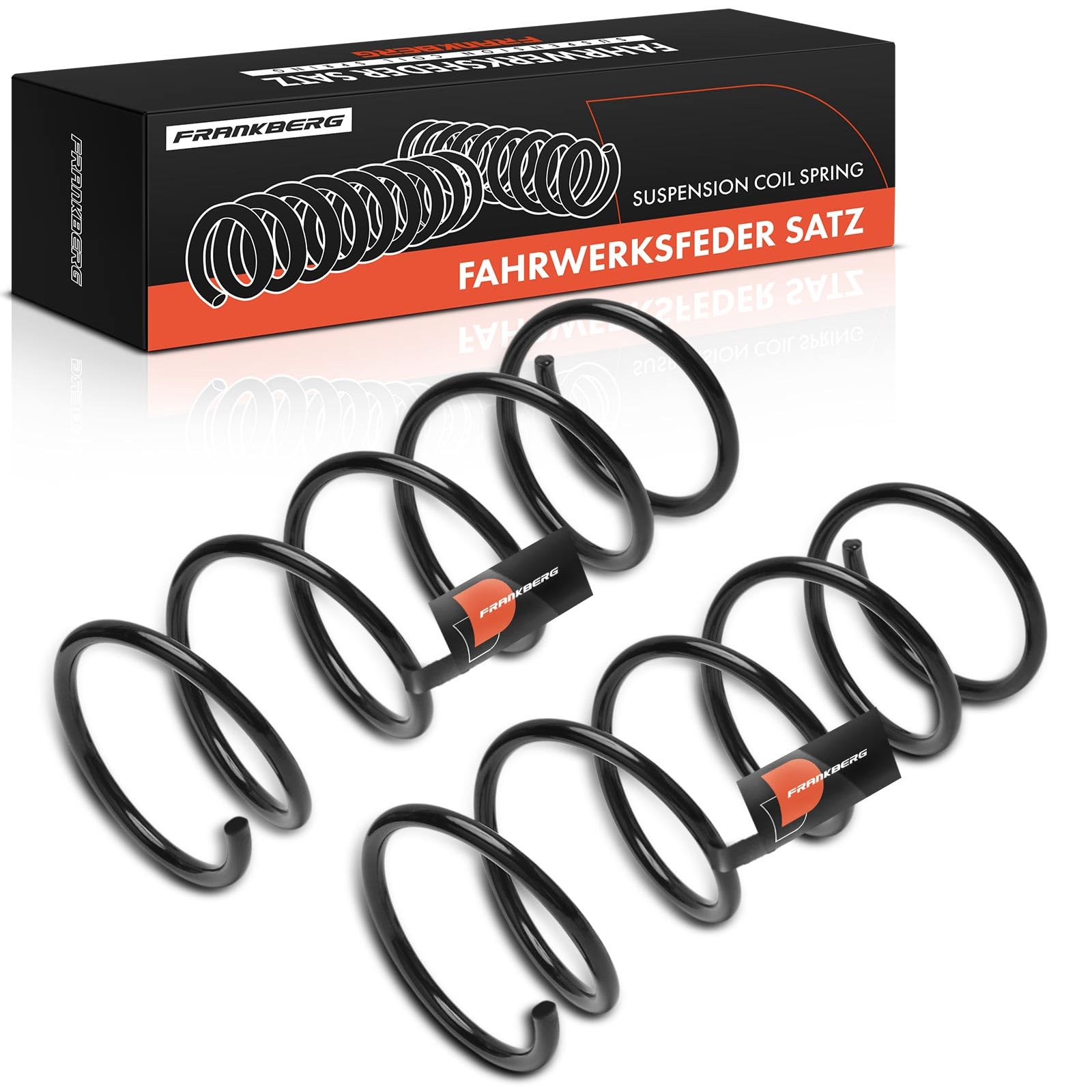 Frankberg 2 ressorts de suspension pour essieu avant 5002RZ | Compatible avec: Partner Combispace 5 G , ,Berlingo/Berlingo First MPV GFK GJK MF ,Partner Fourgon/MPV 5 G