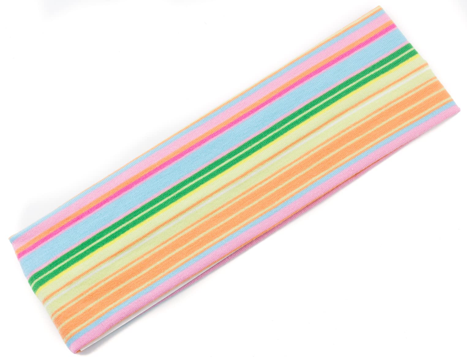 Mytoptrendz® Wide Headband 6.5cm Rainbow Colour Striped Retro Elasticated Fabric Bandeaux Stretchy Alice Kylie Hair Bands Girls Ladies Dance Gym Sports Yoga Headband (Multi Striped - Style 3)