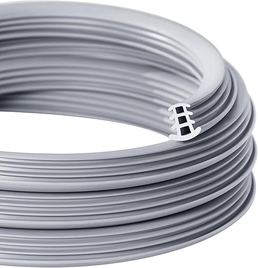 Flexible EPDM Rubber Strip (50 ft Long and 1/2 inch Wide) for Concrete