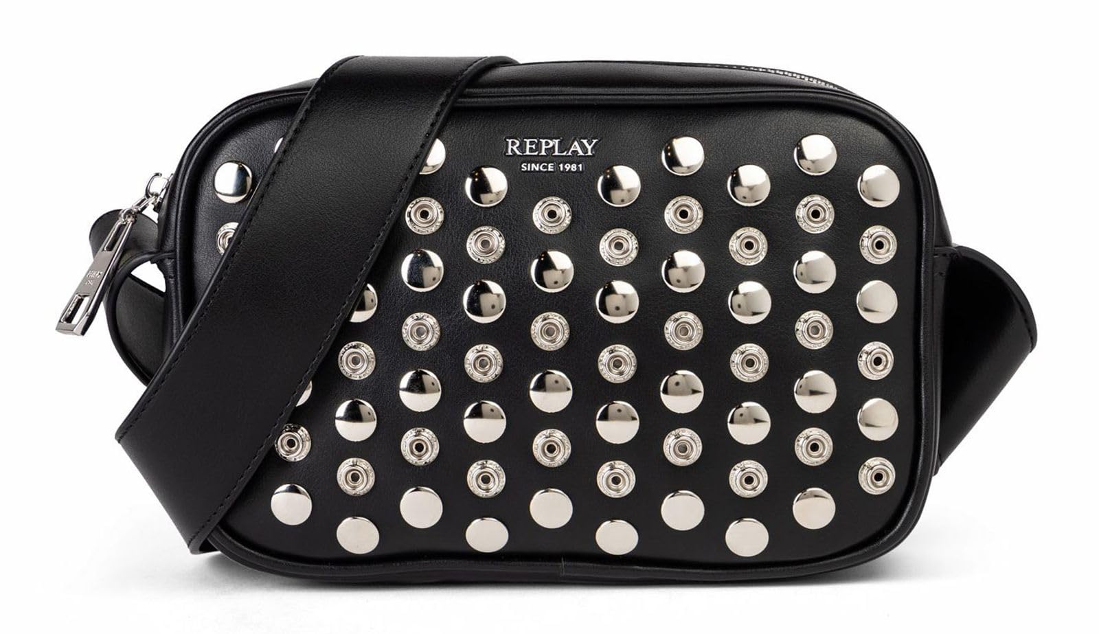 Replay Umhängetasche Lederimitat – schwarz, Damen, one size