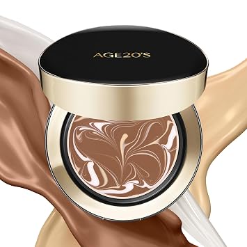 AGE20S Signature Essence Pact SPF 50+ | Pack of 1 | 35N CAPPUCCINO | Cream Foundation, Dewy Finish, Natural Coverage | Korean Cushion Foundation