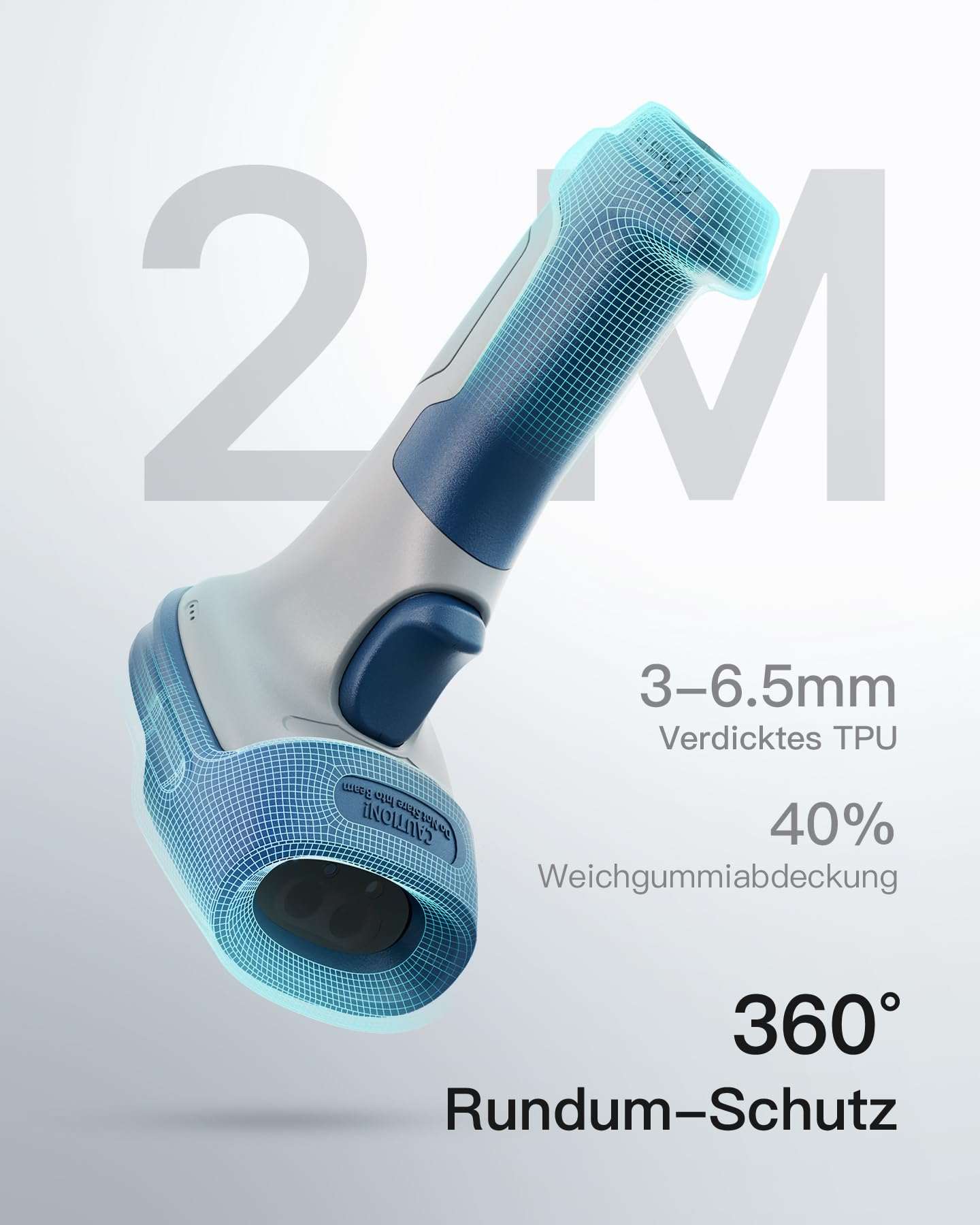 Inateck Wireless Barcode Scanner 2D Bluetooth 5.0 2.4Ghz BCST-73
