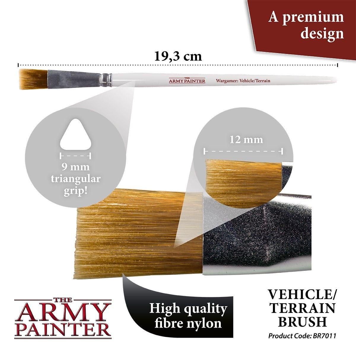 Army Painter ARM07011 Vehicle Wargamer Brush, Tabletop Game, Colourful, 1 Pack - Image 2