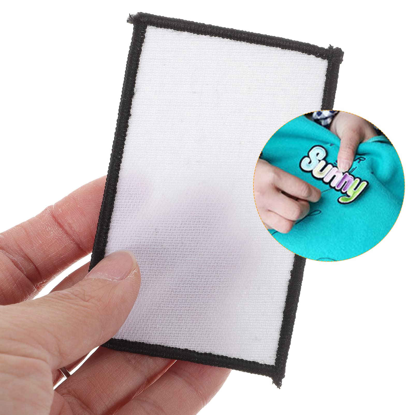 Operitacx 100pezzi Toppe Termoadesive Vuote Per Abbigliamento Patches Ricamati Per Riparazioni e Decorazioni Jeans Borse e Facili Applicare