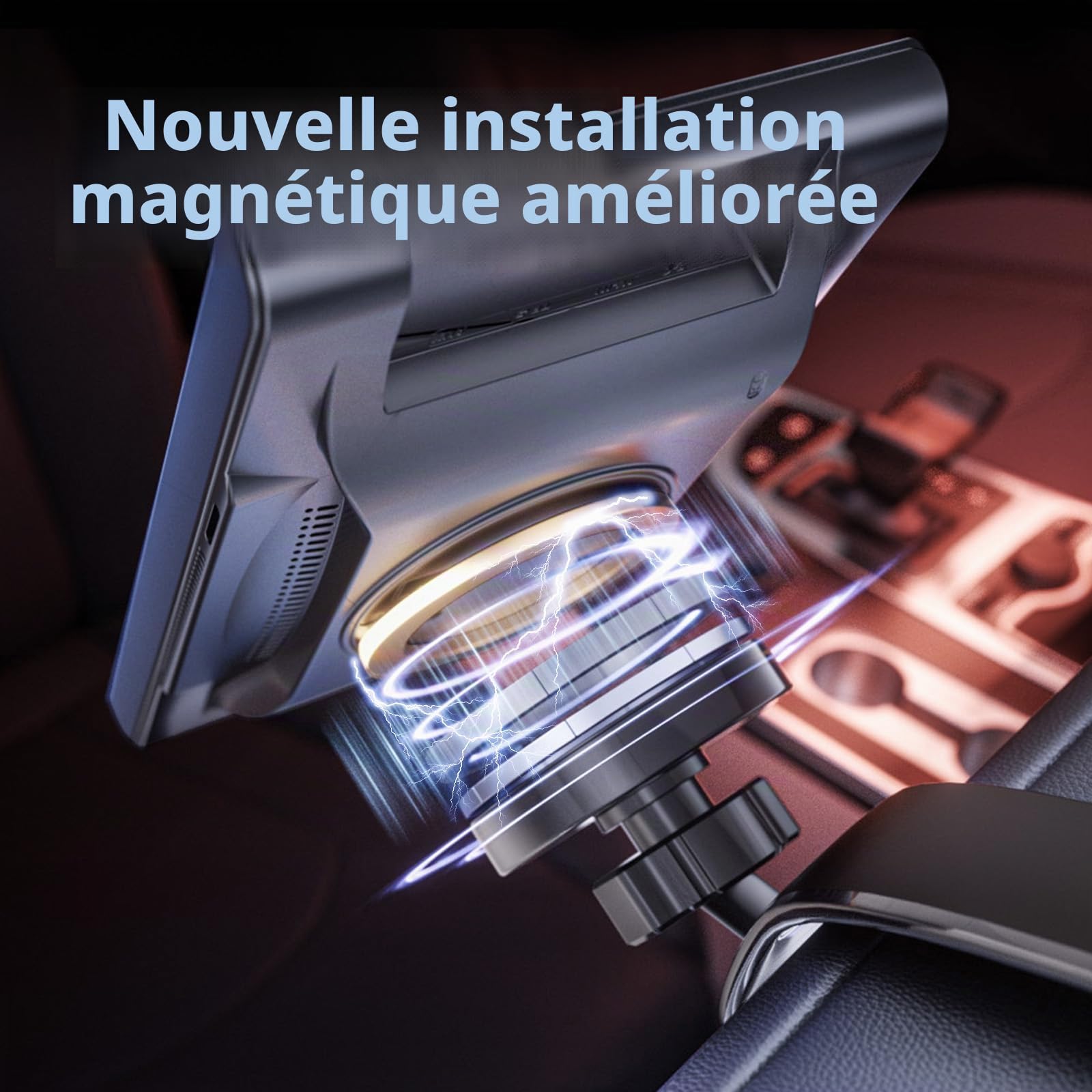Écran Portable 7 Pouces pour Apple CarPlay et Android Auto | Écran Orientable avec Caméra de Recul, Mirrorlink, Mises à Jour OTA, Commande Vocale Bluetooth