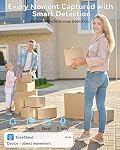 Wireless Security Camera System, 2K+2K Dual Lens 4PCS PTZ Outdoor Cameras System with 10CH 4K NVR, Home WiFi Security CCTV Camera, Color Night Vision, Two Way Audio, Support 5G/ 2.4G WiFi