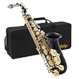 LeSage E Flat Black Saxophone for Beginners & Students - Alto Sax With Case