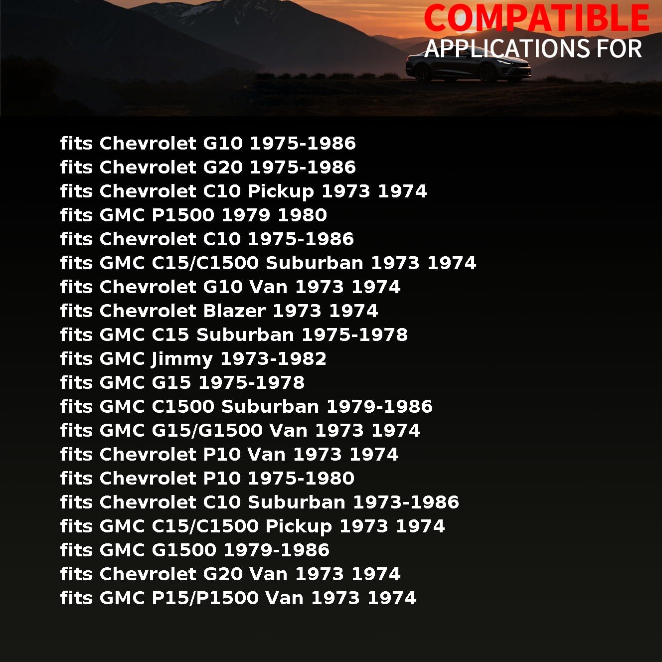 Suspension Control Arm Shaft Kit Front Upper fits Chevrolet Blazer,G10,C10 Suburban, Pickup 1973 1974 1975 1976 1977 1978 1979 1980 1981 1982 1983-1986 Replacement 6258494 1X