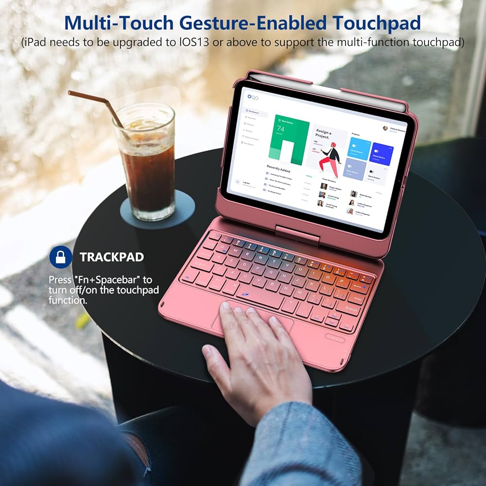 Amazon.co.jp: BAMCOO トラックパッドキーボードケース iPad