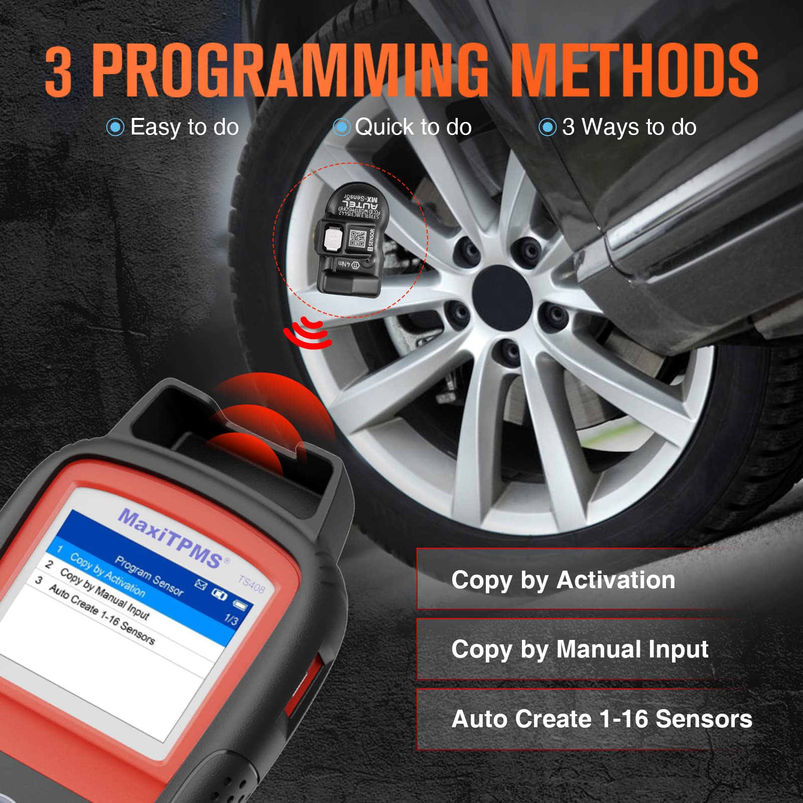 Autel TPMS Relearn Tool TS408, 2022 Upgraded of Autel MaxiTPMS TS401