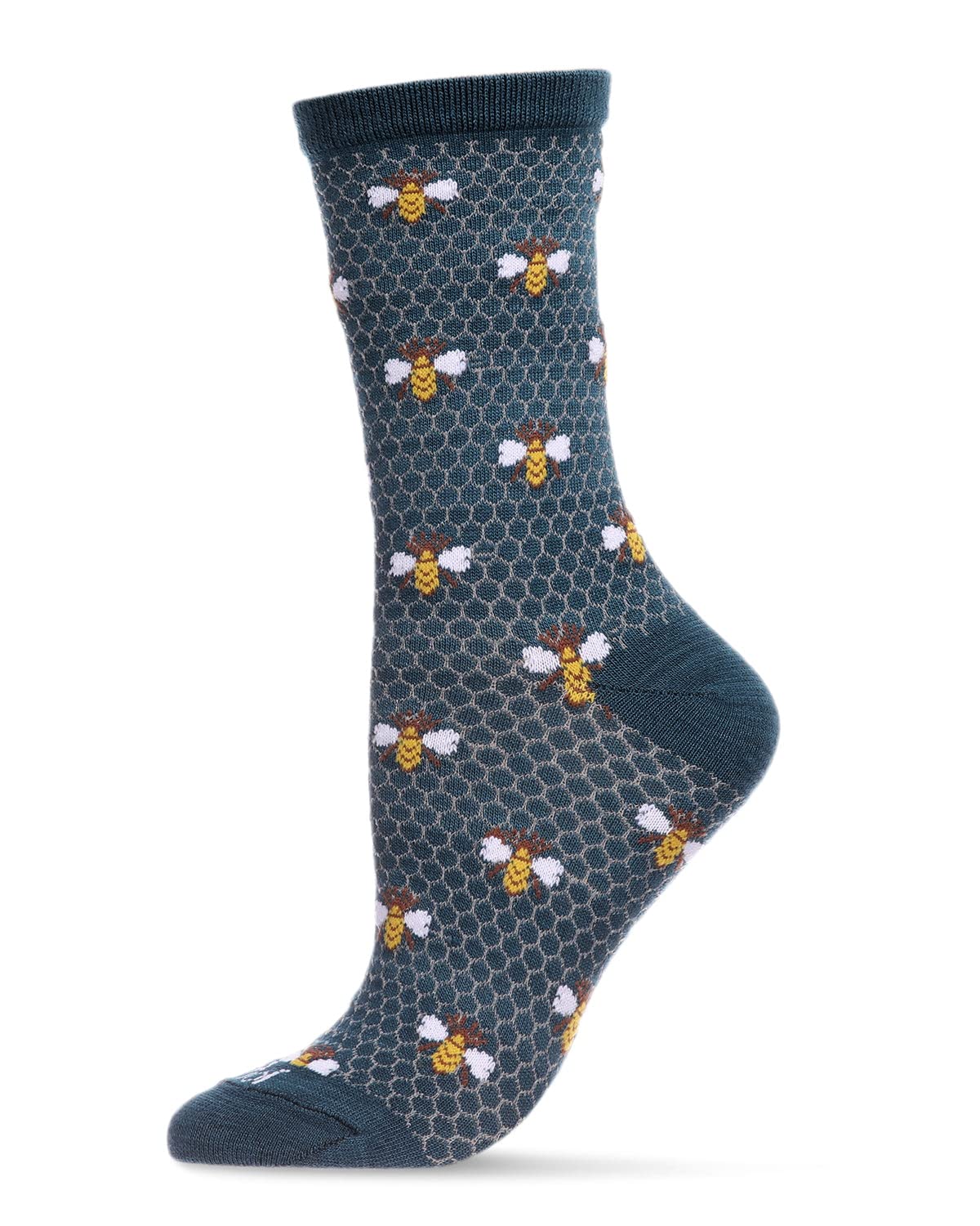 MeMoi Honey Bee Rayan Blend Crew Socks