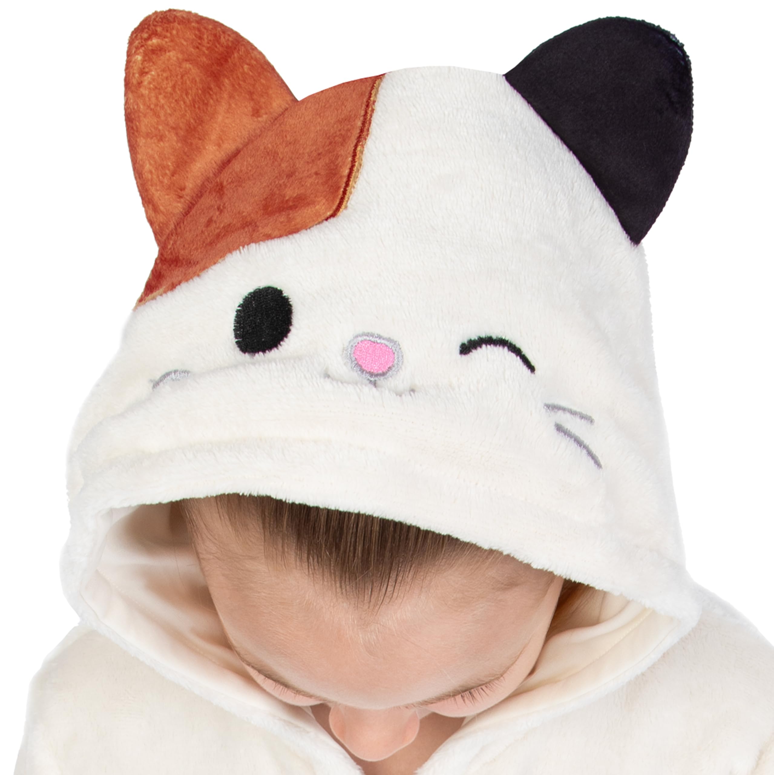 Squishmallows Chat Surpyjama Fille | Combinaison Enfant Polaire | Grenouillere Enfant | Pyjama Chaud | 5 E 13 Ans