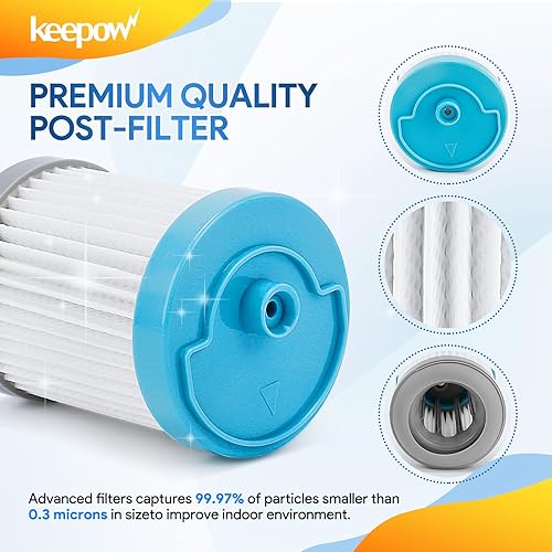 Miniatura 4 de KEEPOW Filtro de repuesto para aspiradora A10 A10 A11 Hero A10A11 Master PURE ONE S11 Series, S12, X (paquete de 4 prefiltros y 2 postfiltros)