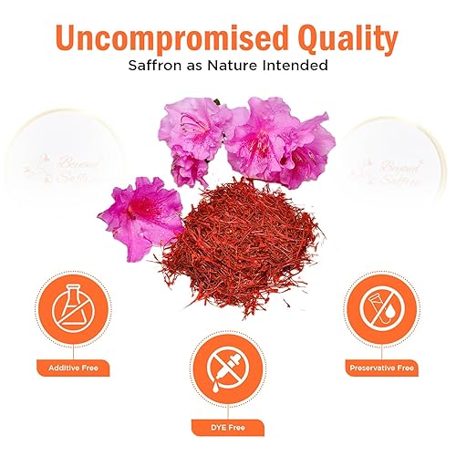 Miniatura 5 de Beyond Saffron - Hilos de azafrán Super Negin de alta calidad, color rojo puro, grado A+  Sin OMG  Para cocinar, té y más (0.18 onzas) por