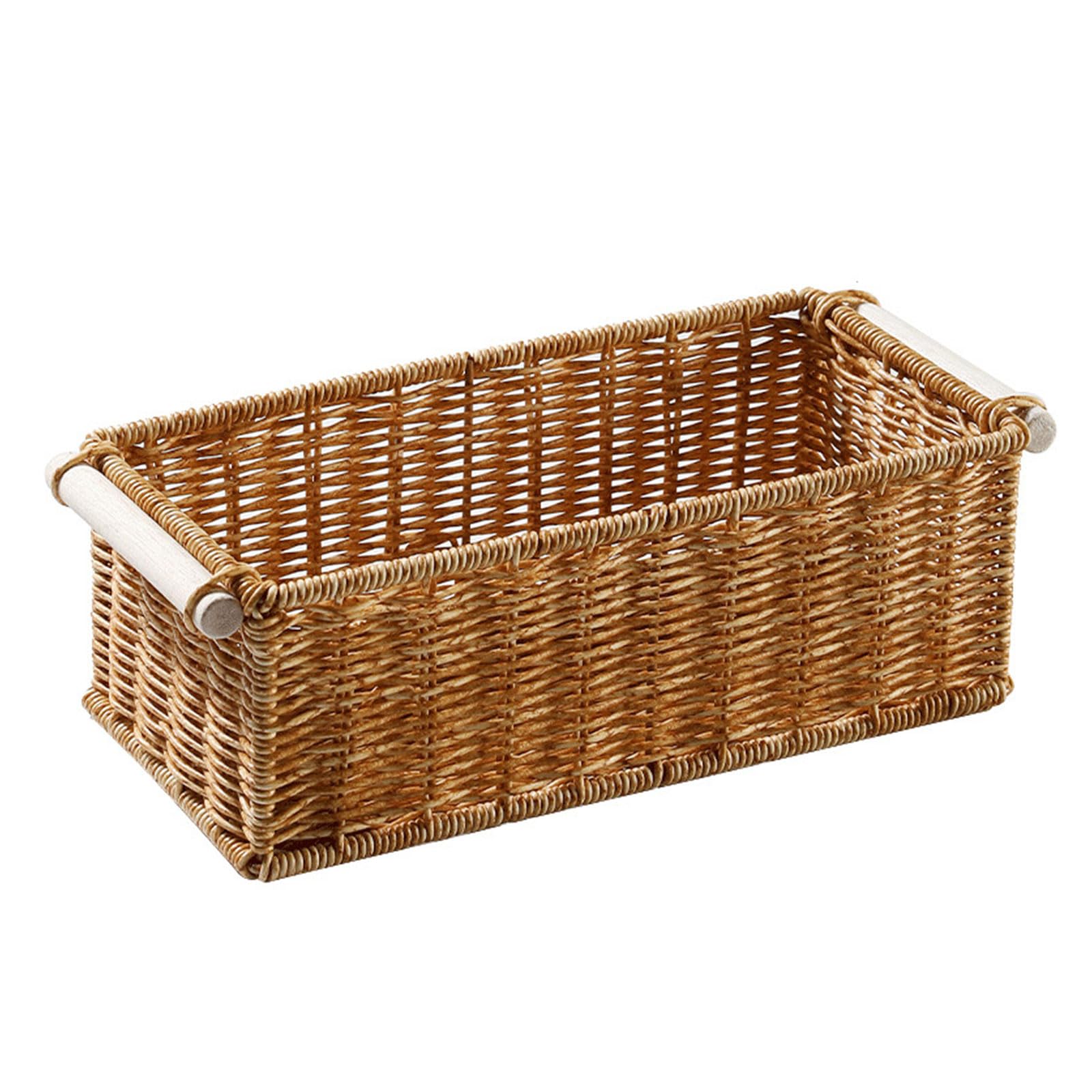 Kalttoy Practical Woven Storage Baskets Desk Storage Case Portable Organizers for Modern Living Space Saving Home Use Home Organization